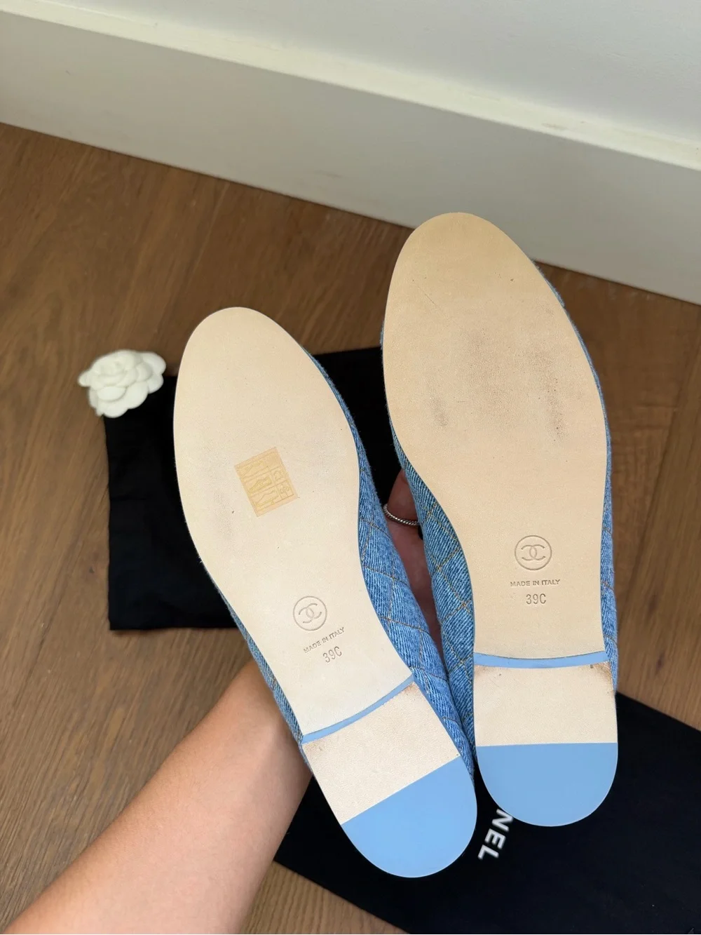 Chanel Denim Blu  Ballet Flats